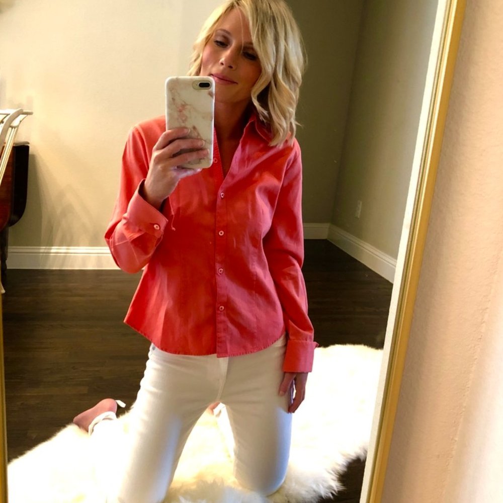 Ann Taylor Cuffed Button-Down - image 1